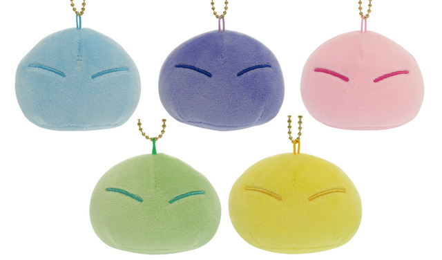 サンリオ化したらこんなスライムだった件　スライムボールチェーン5種　各1,200円（税別）（C）川上泰樹・伏瀬・講談社/転スラ製作委員会