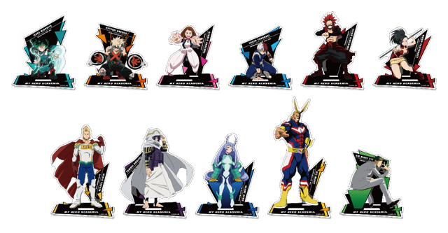 『僕のヒーローアカデミア』アクリルスタンド（テレビ2019ver）全11種（C）堀越耕平／集英社・僕のヒーローアカデミア製作委員会