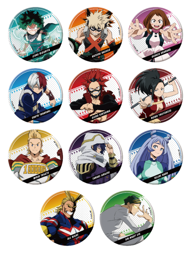 『僕のヒーローアカデミア』トレーディング缶バッジ（テレビ2019ver）11種（C）堀越耕平／集英社・僕のヒーローアカデミア製作委員会