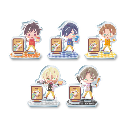 「喫茶さらざんまい　デザインプロデュースドバイサンリオ」アクリルスタンド（ランダム全5種）　980円（C） イクニラッパー／シリコマンダーズ
