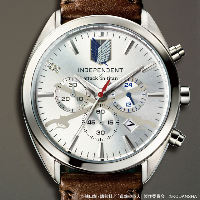 「INDEPENDENT × 進撃の巨人 オフィシャルコラボウォッチ」リヴァイ モデル　39,800円（税別）（C）諫山創・講談社／「進撃の巨人」製作委員会 （C）KODANSHA
