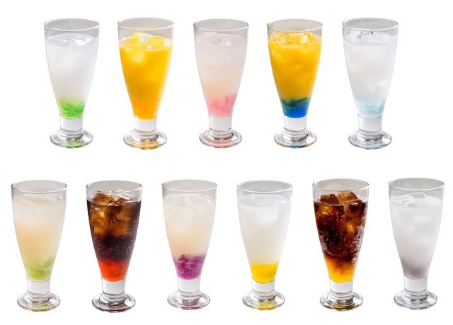 「セガコラボカフェ 僕のヒーローアカデミア」ドリンクメニュー　各600円（税抜）（C）堀越耕平／集英社・僕のヒーローアカデミア製作委員会（C）SEGA