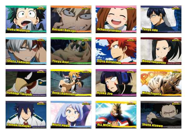 「セガコラボカフェ 僕のヒーローアカデミア」ブロマイドA (全16種) 2枚セット　500円（税抜）（C）堀越耕平／集英社・僕のヒーローアカデミア製作委員会（C）SEGA