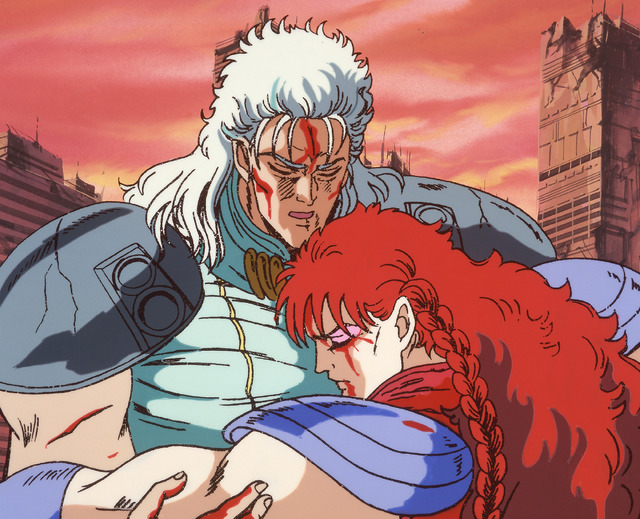 第2部風雲龍虎編「さらばレイ！時代は勇者の伝説を語り継ぐ」（C）武論尊・原哲夫/NP・東映アニメーション 1987