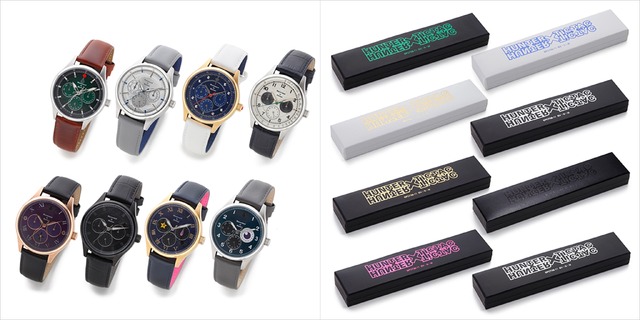 「HUNTER×HUNTER×TiCTAC コラボレーションウォッチ」各19,800円(税込)(送料・手数料別途)（C）POT（冨樫義博）1998年-2011年（C）VAP・日本テレビ・マッドハウス