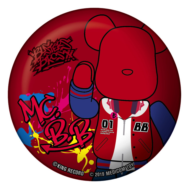 「ヒプノシスマイク -Division Rap Battle- × BE@RBRICK」787円（税別）ICHIRO YAMADA（C）KING RECORDBE@RBRICK TM & （C） 2001-2019 MEDICOM TOY CORPORATION. All rights reserved.