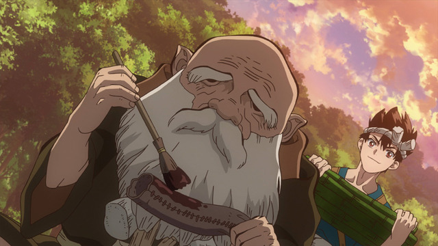 『Dr．STONE』第12話「背中合わせの仲間たち」場面カット（C）米スタジオ・Boichi／集英社・Dr.STONE製作委員会