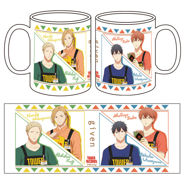 「TOWERanime presents『ギヴン × TOWER RECORDS』POP UP SHOP」ギヴン × TOWER RECORDS マグカップ（全1種）1,500円（税別）（C）キヅナツキ・新書館／ギヴン製作委員会