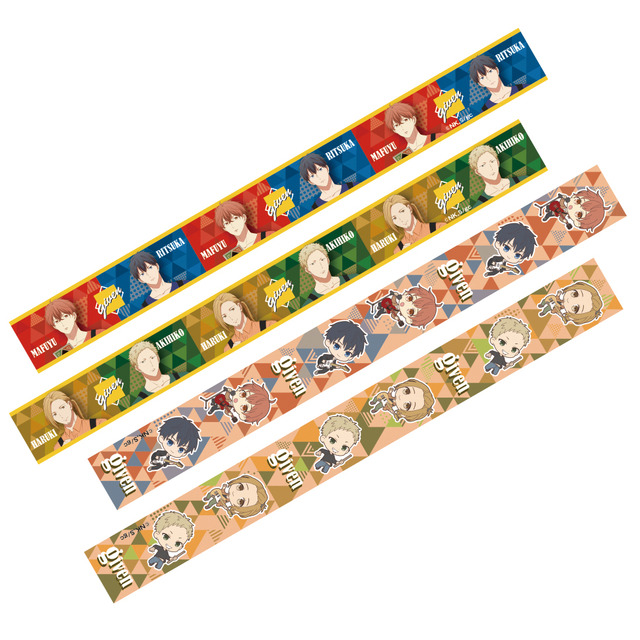 「TOWERanime presents『ギヴン × TOWER RECORDS』POP UP SHOP」ギヴン × TOWER RECORDS トレーディングマスキングテープ（全4種）450円（税別）（C）キヅナツキ・新書館／ギヴン製作委員会