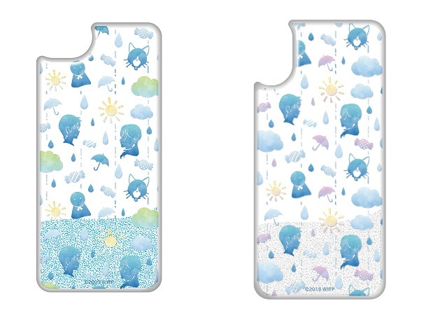 「天気の子カフェ」キラキラ雨ふりスマートフォンケース（7／8用）（ X用）（全2種）各3,900円（C）2019「天気の子」製作委員会