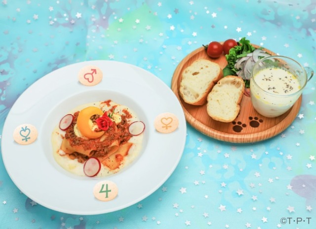 「セーラームーンカフェ2019」 Girls Night Out（ラザニアプレート）1,990円（C）武内直子･ PNP ･東映アニメーション