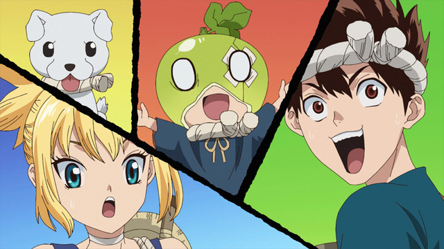 『Dr．STONE』第13話「仮面の戦士」先行カット（C）米スタジオ・Boichi／集英社・Dr.STONE製作委員会