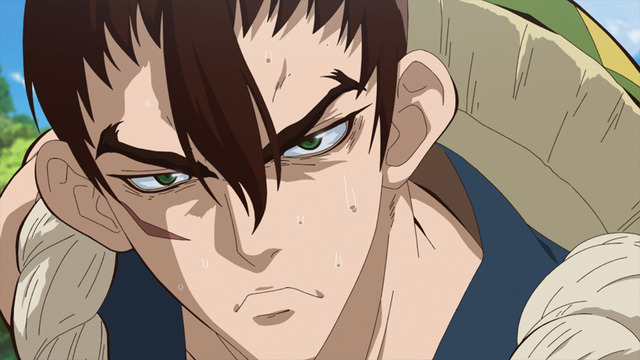 『Dr．STONE』第13話「仮面の戦士」先行カット（C）米スタジオ・Boichi／集英社・Dr.STONE製作委員会