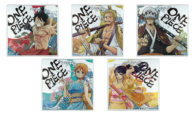 「一番くじ ワンピース ワノ国編～第一幕～」F賞：ガラス小皿（全5種）　1回680円（税込）（C）尾田栄一郎／集英社・フジテレビ・東映アニメーション