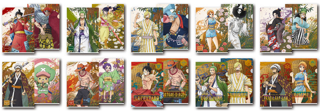 「一番くじ ワンピース ワノ国編～第一幕～」H賞：クリアファイルセット～麦わらストアコラボ～（全10種）　1回680円（税込）（C）尾田栄一郎／集英社・フジテレビ・東映アニメーション