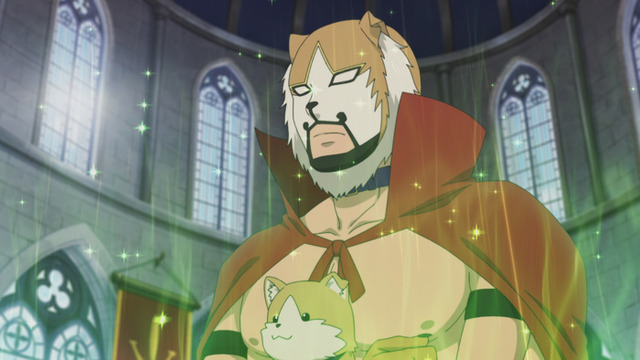 『旗揚！けものみち』第1話「レスラー×召喚」（C）2019 暁なつめ／まったくモー助／夢唄／KADOKAWA／けものみち製作委員会