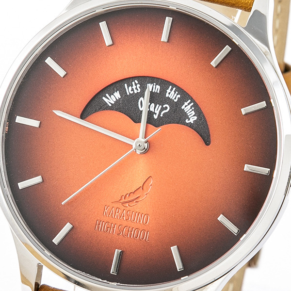 「烏野高校 モデル 腕時計」16,800円（税別）（C）古舘春一／集英社・「ハイキュー!!」製作委員会・ＭＢＳ