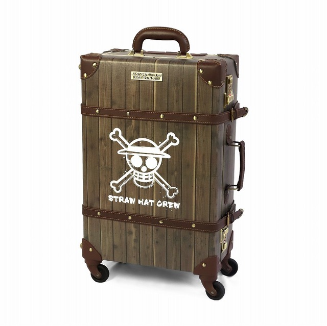 「麦わらストア限定キャリーケース WOOD PATERN ver.」23,900円（税抜）（C）尾田栄一郎／集英社・フジテレビ・東映アニメーション