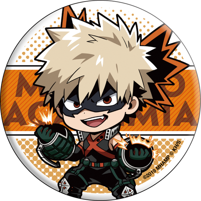 「劇場版『僕のヒーローアカデミア』～『次は君たちだ！』 雄英高校 エクスカーション～ in サンシャイン60展望台」トレーディング缶バッジ(全20種)400円（C）2019「僕のヒーローアカデミア THE MOVIE」製作委員会（C）堀越耕平／集英社（C）堀越耕平／集英社・僕のヒーローアカデミア製作委員会