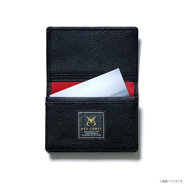 STRICT-G×PORTER レザーカードケース　赤い彗星モデル 13,750円(税込)（C）創通・サンライズ