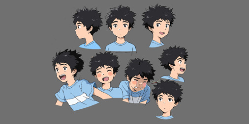 『あの日の心をとらえて』キャラクターデザイン