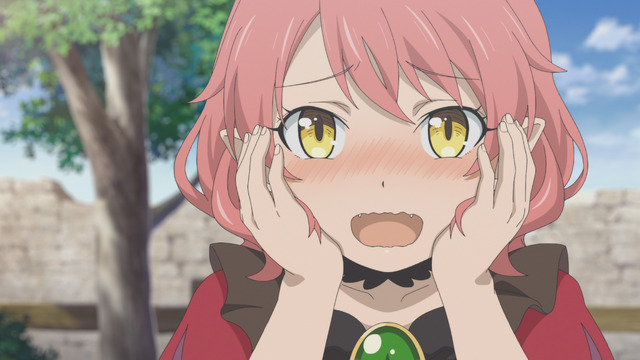 『旗揚！けものみち』第4話「魔獣×バイト」先行カット（C）2019 暁なつめ／まったくモー助／夢唄／KADOKAWA／けものみち製作委員会