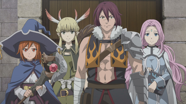 『旗揚！けものみち』第4話「魔獣×バイト」先行カット（C）2019 暁なつめ／まったくモー助／夢唄／KADOKAWA／けものみち製作委員会