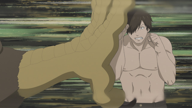 『旗揚！けものみち』第4話「魔獣×バイト」先行カット（C）2019 暁なつめ／まったくモー助／夢唄／KADOKAWA／けものみち製作委員会