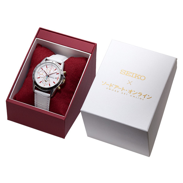 「SEIKO×ソードアート・オンライン アリシゼーション キリトモデル」「SEIKO×ソードアート・オンライン アスナモデル」／キリトモデル：55,000円＋税、アスナモデル：45,000円＋税／（C） 川原 礫／KADOKAWA アスキー・メディアワークス／SAO-A Project
