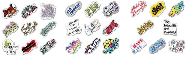 「BANANA FISH Cafe and Bar - winter in NY -」ステッカーセットA (9枚入り)　　950円　ステッカーセットB (9枚入り)　　950円　ステッカーセットC (8枚入り)　　900円