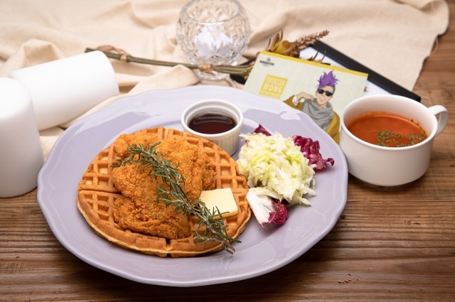 「BANANA FISH Cafe and Bar - winter in NY -」フライドチキンワッフル　　1,590円