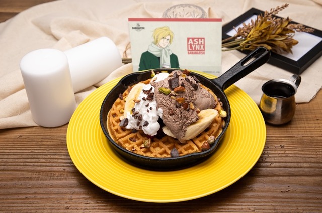 「BANANA FISH Cafe and Bar - winter in NY -」チョコレートバナナワッフル　　1,490円