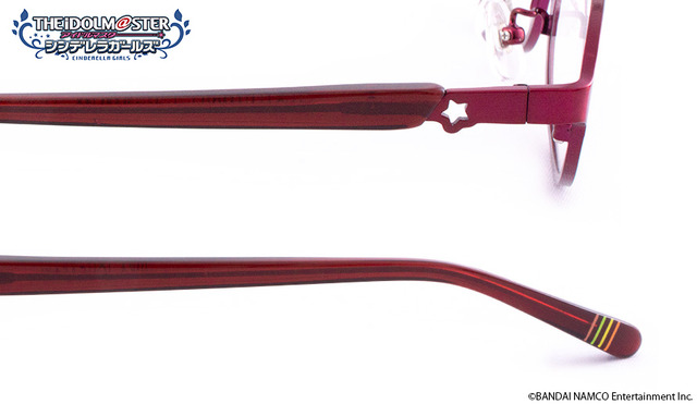 「『アイドルマスター シンデレラガールズ』コラボレーション眼鏡」城ヶ崎莉嘉モデル 価格：12,000円(税別)（C）BANDAI NAMCO Entertainment Inc.