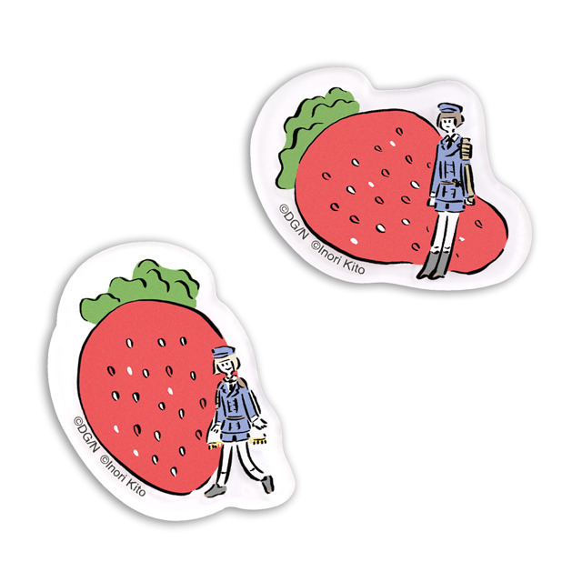 「アクリルブローチ」平野藤四郎・前田藤四郎 各850円(C) 2015-2018 DMM GAMES/Nitroplus