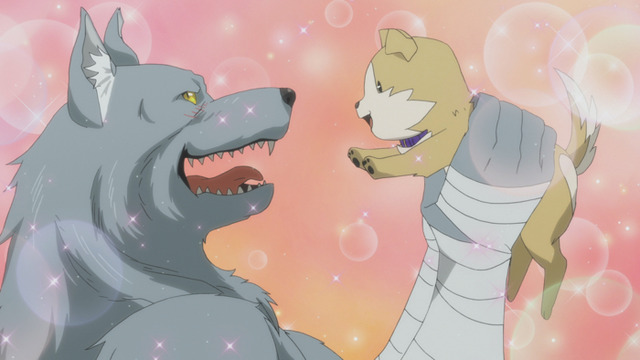 『旗揚！けものみち』第5話「ケモナーマスク×MAO」先行カット（C）2019 暁なつめ／まったくモー助／夢唄／KADOKAWA／けものみち製作委員会