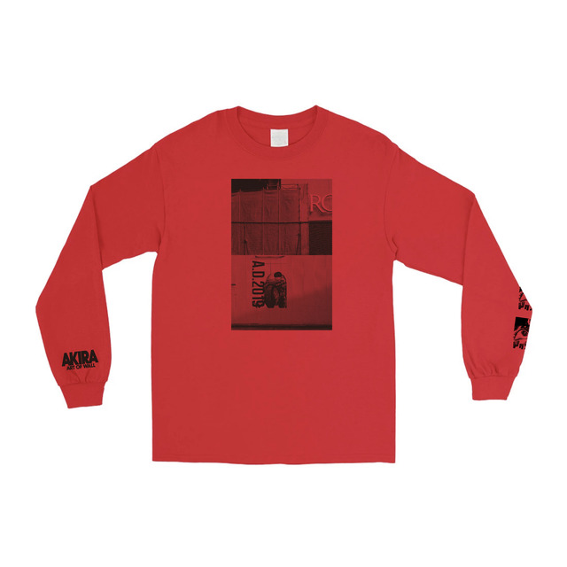 「AKIRA ART OF WALL Otomo Katsuhiro×Kosuke Kawamura AKIRA ART EXHIBITION」ロングTシャツ　価格：￥6,000