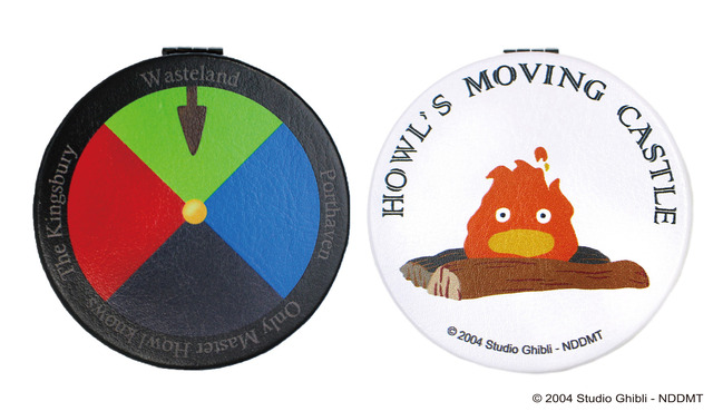 「ハウルの動く城 ダブルコンパクトミラー 魔法の色円盤」900円（税別）（C）BENELIC CO.,LTD.2018 All Rights Reserved.