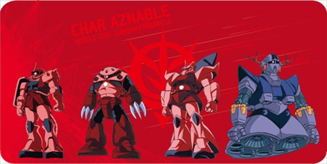 「機動戦士ガンダム」×October Beast シャア専用ラバーマット本体価格：3,000円(税抜)（C）創通・サンライズ　（C）創通・サンライズ・MBS　（C）創通・サンライズ・テレビ東京