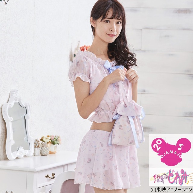 「おジャ魔女どれみ 巾着バッグポーチ」3,850円（税込／送料手数料別途）（C）東映アニメーション