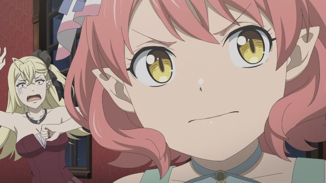 『旗揚！けものみち』第6話「ポンコツ×ご主人様」先行カット（C）2019 暁なつめ／まったくモー助／夢唄／KADOKAWA／けものみち製作委員会