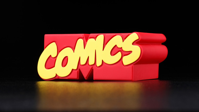 「Marvel/Marvel Comic l ロゴ T シャツ＆ロゴフィギュア」7,480 円(税込）（C） MARVEL.