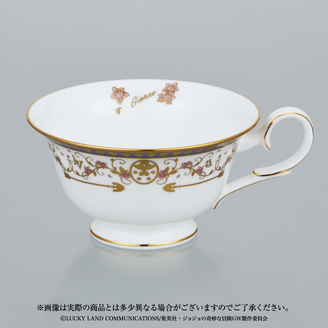「ジョジョの奇妙な冒険 黄金の風×Noritake ティーカップ＆ソーサーセット　～ジョルノ・ジョバァーナ～」9,900円（税込／送料・手数料別途）