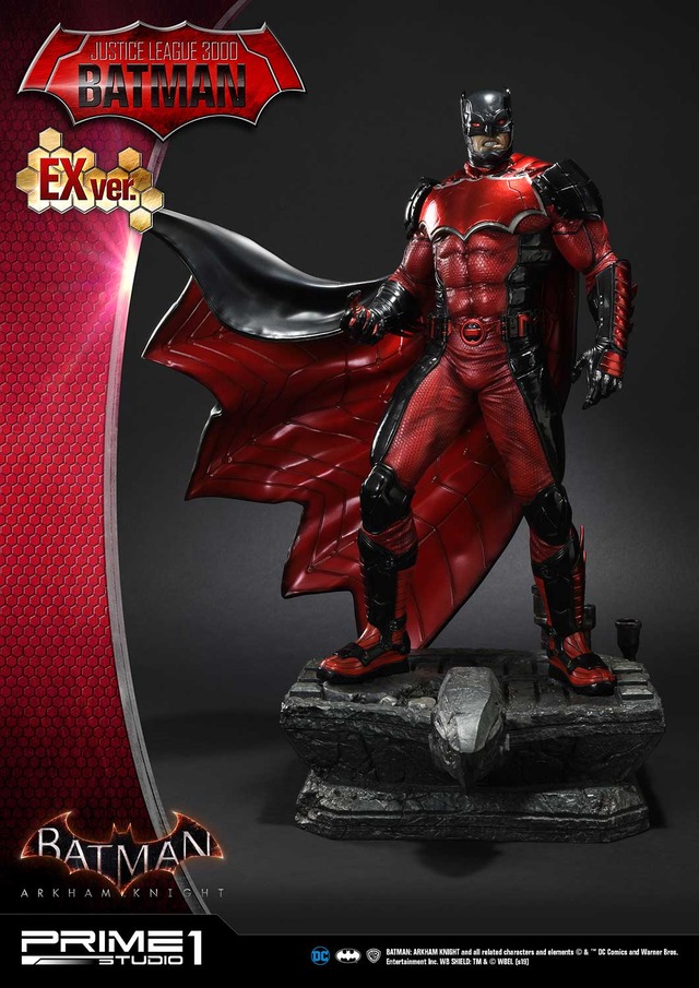 「コンセプトマスターライン バットマン：アーカム・ナイト ジャスティス・リーグ 3000バットマン EX版」48,900円（税別）BATMAN: ARKHAM KNIGHT and all related characters and elements （C） & TM DC Comics and Warner Bros. Entertainment Inc. WB SHIELD: TM & （C） WBEI. (s19)