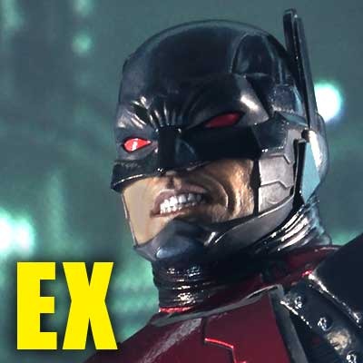 「コンセプトマスターライン バットマン：アーカム・ナイト ジャスティス・リーグ 3000バットマン EX版」48,900円（税別）BATMAN: ARKHAM KNIGHT and all related characters and elements （C） & TM DC Comics and Warner Bros. Entertainment Inc. WB SHIELD: TM & （C） WBEI. (s19)