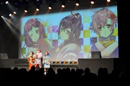 梅村結衣、奈波果林、高橋紗妃　(C)河森正治・サテライト／ALC／GP