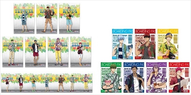 「セガコラボカフェ 黒子のバスケ」フード・デザートメニュー特典「イラストシート（第1弾：全7種・ランダム／第2弾：全7種・ランダム／第3弾：全7種・ランダム）」（C）藤巻忠俊／集英社・黒子のバスケ製作委員会（C）SEGA