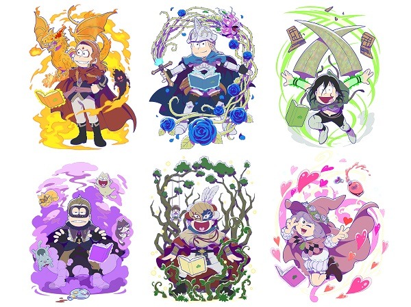 『えいがのおそ松さん』×『ブラッククローバー』おそ松さんver.（C）赤塚不二夫／えいがのおそ松さん製作委員会 2019（C）田畠裕基／集英社・テレビ東京・ブラッククローバー製作委員会