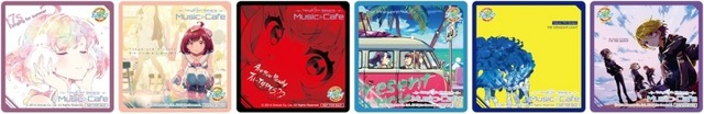 「Tokyo 7th Sisters Music Cafe」ドリンクノベルティ：コースター（全6種）（C）2014 Donuts Co. Ltd. All Rights Reserved.