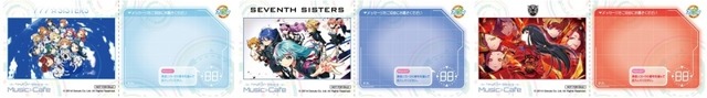 「Tokyo 7th Sisters Music Cafe」リクエストチケット（全16種） 一例（C）2014 Donuts Co. Ltd. All Rights Reserved.