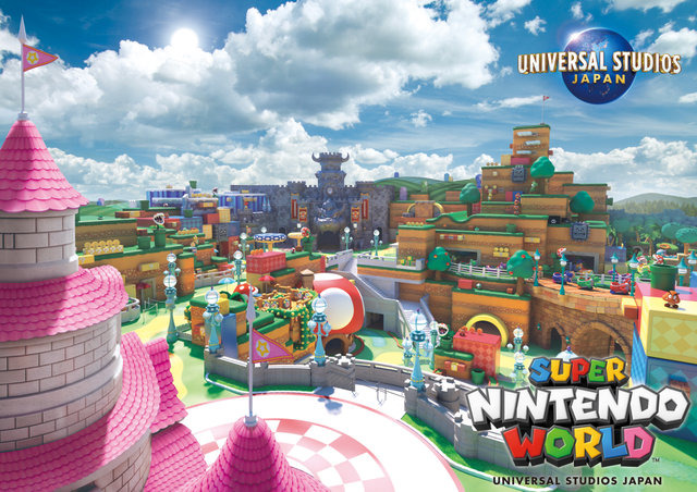 USJ「任天堂」テーマエリア『SUPER NINTENDO WORLD』の新ビジュアルを公開！ピーチ城やクッパ城、「マリオカート」のアトラクションもある夢の空間